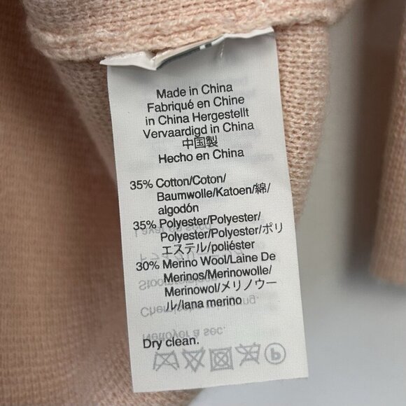 J Crew Sweater Knit Blazer Jacket Women’s Size XS Light Pink Open Front - Picture 9 of 9